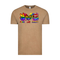 Vintage Coffee Peace love equality Vintage Tee - FaDigitalArtStudio