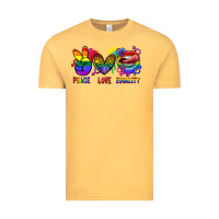 Vintage Mustard Peace love equality Vintage Tee - FaDigitalArtStudio