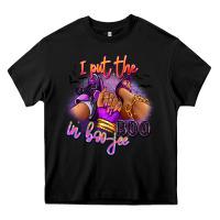 Black I put the boo in boo-jee sneaker and heel Heavy Core Tee - RanaPortraitStore