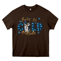 Chocolate Brown baby its cold outside Heavy Core Tee - CowGirlArtShop