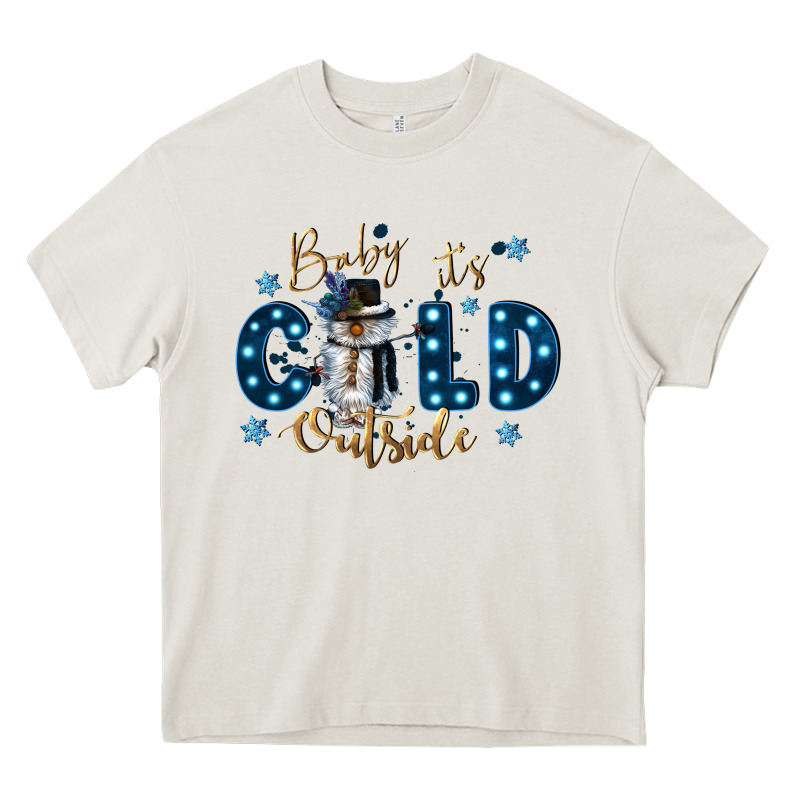 Baby Its Cold Outside Heavy Core Tee by CowGirlArtShop | Teevron