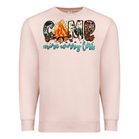 Pale Pink camp more worry less Premium Sweatshirt - JahusDesignShop