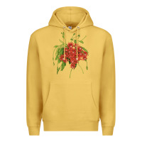 Antique Gold Red Orchid Cactus Premium Hoodie - LillyAllenDesigns