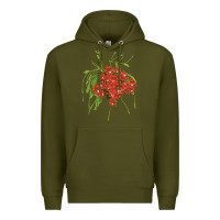 Army Green Red Orchid Cactus Premium Hoodie - LillyAllenDesigns