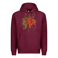 Burgundy Red Orchid Cactus Premium Hoodie - LillyAllenDesigns