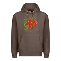 Coffee Red Orchid Cactus Premium Hoodie - LillyAllenDesigns