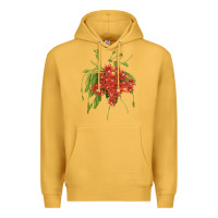 Mustard Red Orchid Cactus Premium Hoodie - LillyAllenDesigns