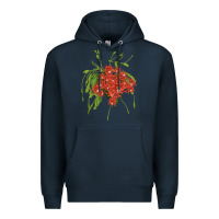 Navy Red Orchid Cactus Premium Hoodie - LillyAllenDesigns