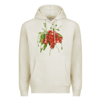 Oatmeal Heather Red Orchid Cactus Premium Hoodie - LillyAllenDesigns