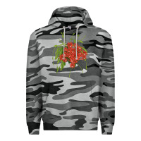 Slate Camo Red Orchid Cactus Premium Hoodie - LillyAllenDesigns
