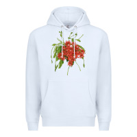 White Red Orchid Cactus Premium Hoodie - LillyAllenDesigns
