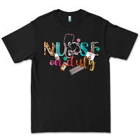 Black Nurse on duty Premium Tee - CowGirlArtShop