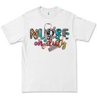 White Nurse on duty Premium Tee - CowGirlArtShop