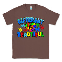 Chestnut Different is beautiful Autism Classic Tee - CowGirlArtShop