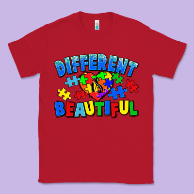 Different Is Beautiful Autism Classic Tee Designed By Cowgirlartshop
