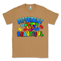 Toasted Coconut Different is beautiful Autism Classic Tee - CowGirlArtShop