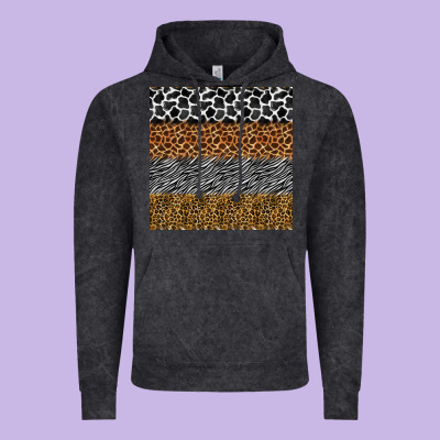 Safari Animals Seamless Pattern Vintage Hoodie Designed By Bundleandbundleshop