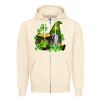 Sandshell st patricks gnome and pot of gold Zipper Hoodie - AdoDesignShop