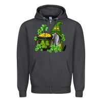 Smoke st patricks gnome and pot of gold Zipper Hoodie - AdoDesignShop