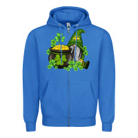 True Royal st patricks gnome and pot of gold Zipper Hoodie - AdoDesignShop