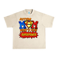 Sandshell Autism mom what's your superpower Mother's Day Urban Heavy Tee - FaDigitalArtStudio