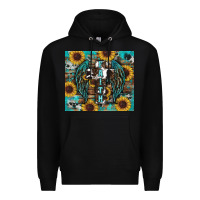 Black western faith sunflower's Premium Hoodie - RanaPortraitStore