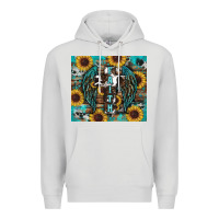 Dove Grey western faith sunflower's Premium Hoodie - RanaPortraitStore