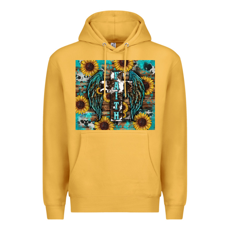 Western Faith Sunflower's Premium Hoodie by RanaPortraitStore | Teevron