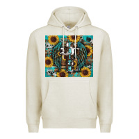 Oatmeal Heather western faith sunflower's Premium Hoodie - RanaPortraitStore