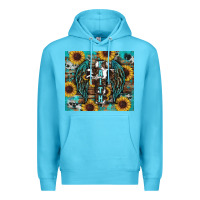 Ocean Blue western faith sunflower's Premium Hoodie - RanaPortraitStore