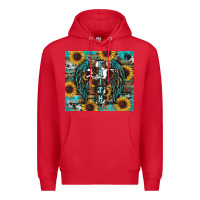 Red western faith sunflower's Premium Hoodie - RanaPortraitStore