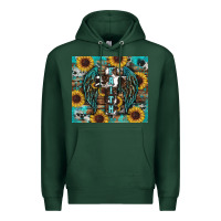 Sports Green western faith sunflower's Premium Hoodie - RanaPortraitStore