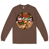 Chestnut Hot Cocoa With Cat Long Sleeve Tee - FaDigitalArtStudio