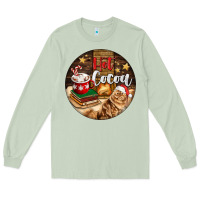 Matcha Hot Cocoa With Cat Long Sleeve Tee - FaDigitalArtStudio