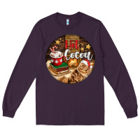 Plum Hot Cocoa With Cat Long Sleeve Tee - FaDigitalArtStudio