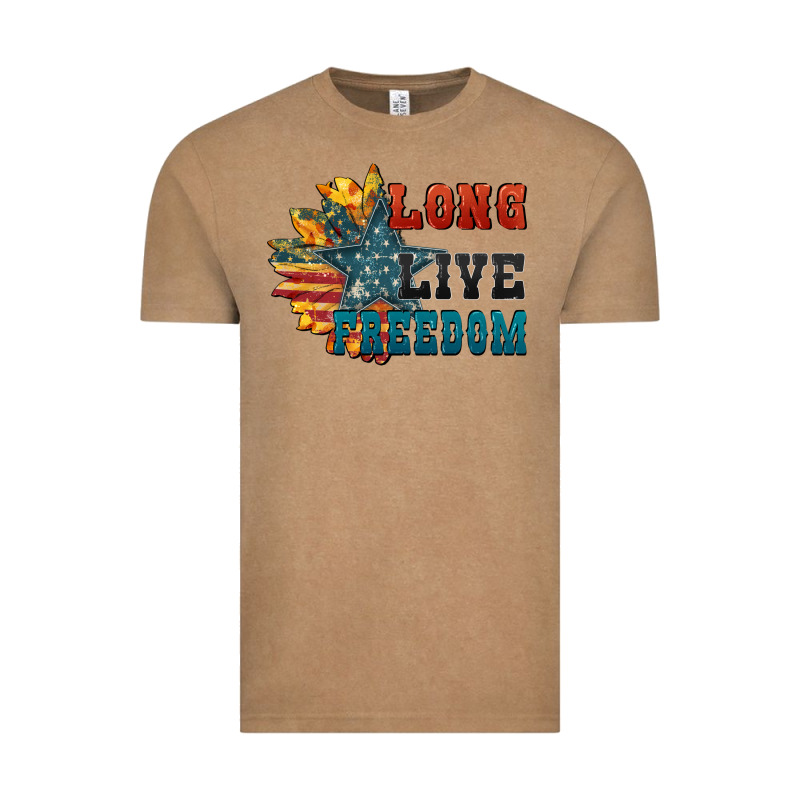 Long Live Freedom Vintage Tee by FaDigitalArtStudio | Teevron