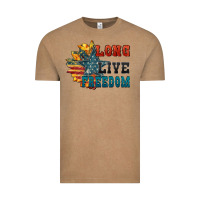 Vintage Coffee Long live freedom Vintage Tee - FaDigitalArtStudio