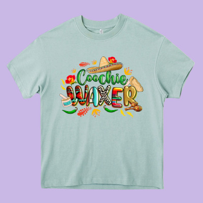 Cinco De Mayo Coochie Waxer Heavy Core Tee Designed By Cowgirlartshop