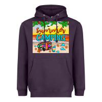 Plum summer camping Heavyweight Hoodie - JahusDesignShop