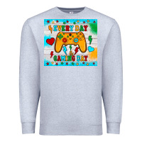 Heather Grey every day is gaming day Premium Sweatshirt - JahusDesignShop