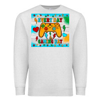 Oatmeal Heather every day is gaming day Premium Sweatshirt - JahusDesignShop