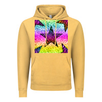 Vintage Mustard zebra glitter star seamless pattern Vintage Hoodie - BundleAndBundleShop