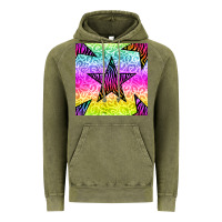 Vintage Olive zebra glitter star seamless pattern Vintage Hoodie - BundleAndBundleShop