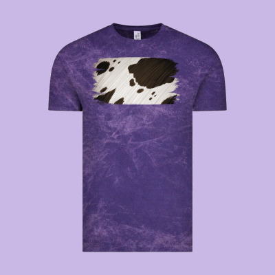 Cowhide Black And White Brush Strokes Background Vintage Tee Designed By Jasminsmagicworld