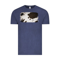 Vintage Denim Cowhide Black and White Brush Strokes Background Vintage Tee - Jasminsmagicworld