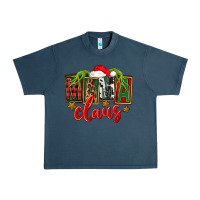 Midnight Navy Christmas Mama Claus Mother's Day Urban Heavy Tee - FaDigitalArtStudio