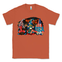 Copper i love usa gnomes 4th of july Classic Tee - CowGirlArtShop