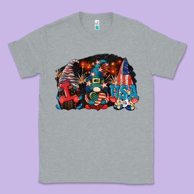 I Love Usa Gnomes 4th Of July Classic Tee Designed By Cowgirlartshop