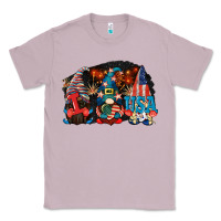 Lilac i love usa gnomes 4th of july Classic Tee - CowGirlArtShop