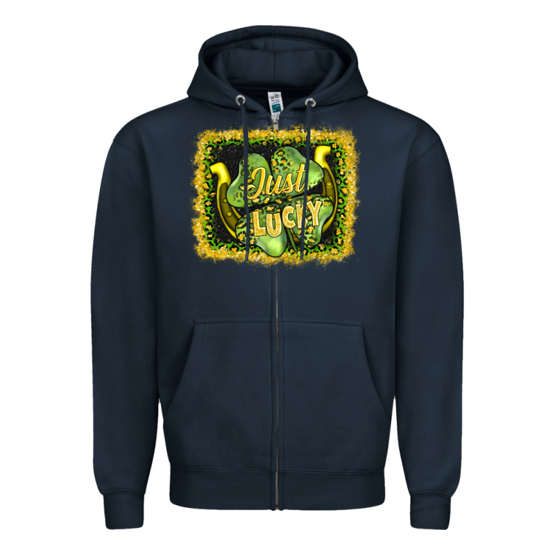 Just Lucky Zipper Hoodie by AdoDesignShop | Teevron